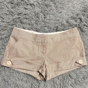 Y2k Pinstripe Mini Shorts